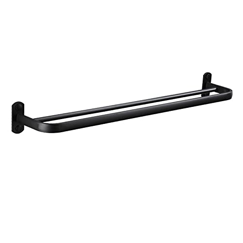 Ksunun Doppelter Handtuchhalter Badezimmer Handtuchstange Für Wandmontage Handtuchhalter Aluminium Schwarz Badetuchhalter,50cm Ksunun Doppelter Handtuchhalter Badezimmer Handtuchstange Für Wandmontage Handtuchhalter Aluminium Schwarz Badetuchhalter,50cm von Ksunun