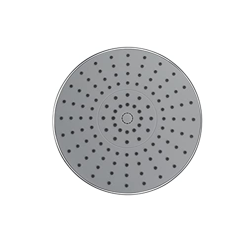 Ksunun 23 cm Duschkopf Regendusche ABS Runden Regenduschkopf Druckverstärkendes Design Einbauduschköpfe mit Anti-Kalk-Düsen Poliert Spiegeleffekt Hochglänzend Chrom Finish von Ksunun