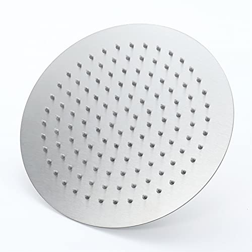 Ksunun Duschkopf Regendusche Runden 304 Edelstahl Regenduschkopf Gebürstetes Finish Ultradünner Einbauduschköpfe mit Anti-Kalk-Düsen Installierbar an der Wand oder Decke,10 inches Ksunun Duschkopf Regendusche Runden 304 Edelstahl Regenduschkopf Gebürstetes Finish Ultradünner Einbauduschköpfe mit Anti-Kalk-Düsen Installierbar an der Wand oder Decke,10 inches von Ksunun