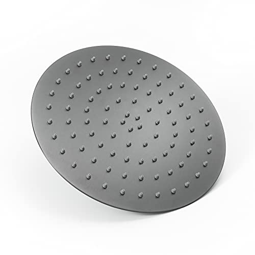 Ksunun Duschkopf Regendusche Runden Regenduschkopf Druckverstärkendes Design Ultradünner Einbauduschköpfe mit Anti-Kalk-Düsen Installierbar an der Wand oder Decke Waffengraues Finish,12 inches Ksunun Duschkopf Regendusche Runden Regenduschkopf Druckverstärkendes Design Ultradünner Einbauduschköpfe mit Anti-Kalk-Düsen Installierbar an der Wand oder Decke Waffengraues Finish,12 inches von Ksunun