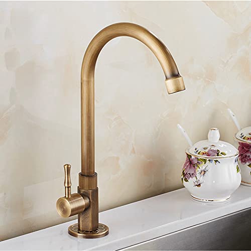 Wasserhahn KüChe, Vintage-Bronze Mischbatterie KüChe, KüChenarmatur Aus Messing, 360° Schwenkbar SpüLtischarmatur KüChe, Einhand-SpüLtischbatterie, KüChenarmatur Mit Kalt- Und Warmwasserschlauch Wasserhahn KüChe, Vintage-Bronze Mischbatterie KüChe, KüChenarmatur Aus Messing, 360° Schwenkbar SpüLtischarmatur KüChe, Einhand-SpüLtischbatterie, KüChenarmatur Mit Kalt- Und Warmwasserschlauch von Ksunun