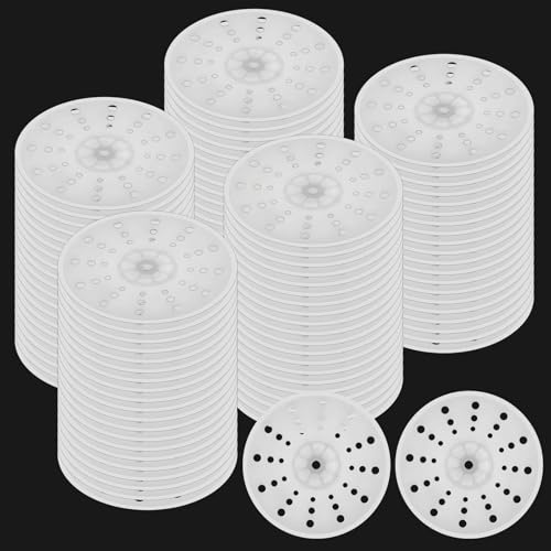 Ksvaye 100 Stück 50mm Dämmstoffteller PP Unterlegscheiben zur Fixierung und Unterstützung für Weiche Dämmplatten aus EPS, XPS, Steinwolle und Fiberglas von Ksvaye