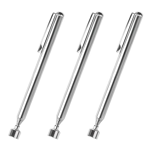 Ksvaye 3 Stück Magnetstab Teleskop Magnet Teleskopmagnet Magnetheber Ausziehbar Stabmagnet Magnetische Teleskopstab bis zu 64CM für Schrauben Mutter Schlüssel Metallteile von Ksvaye