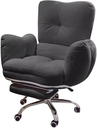 Ergonomischer Gaming-Bürostuhl mit verstellbarer Rückenlehne, faules Sofa, Arbeitszimmer, Computer-Schreibtischstuhl, bequemer Chefsessel für Schlafzimmer, Zuhause, Büro, Wohnzimmer und Spielzimmer von KswyyuwxgqI