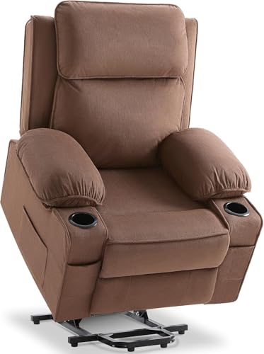 KswyyuwxgqI Elektrischer Liegestuhl für Senioren mit Seitentasche, verlängerter Fußstütze, zwei Getränkehaltern, USB-Ladeanschlüssen, ältere Menschen, Liegesofa für Wohnzimmer, Schlafzimmer von KswyyuwxgqI
