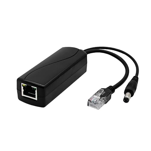 2 Stück PoE Adapter Splitter 48V zu DC 12V 2A, Aktiver Power Over Ethernet Splitter, IEEE802.3af/at Standard, 24W Ausgang, Kompatibel mit IP Kamera, Access Point, Smart Home, Plug-and-Play, Schwarz 2 Stück PoE Adapter Splitter 48V zu DC 12V 2A, Aktiver Power Over Ethernet Splitter, IEEE802.3af/at Standard, 24W Ausgang, Kompatibel mit IP Kamera, Access Point, Smart Home, Plug-and-Play, Schwarz von Ksywydu