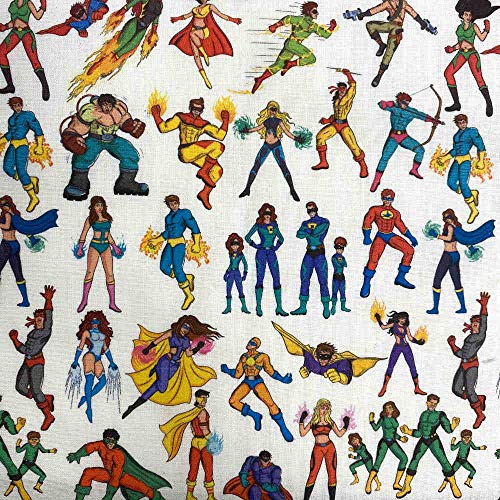 Kt KILOtela KiloFabric Patchwork Stoff - Digitaldruck - 100% Baumwolle - 50cm Länge x 140cm Breite | Superhelden & Superhelden - Mehrfarbig ─ 0,50 Meter Kt KILOtela KiloFabric Patchwork Stoff - Digitaldruck - 100% Baumwolle - 50cm Länge x 140cm Breite | Superhelden & Superhelden - Mehrfarbig ─ 0,50 Meter von Kt KILOtela