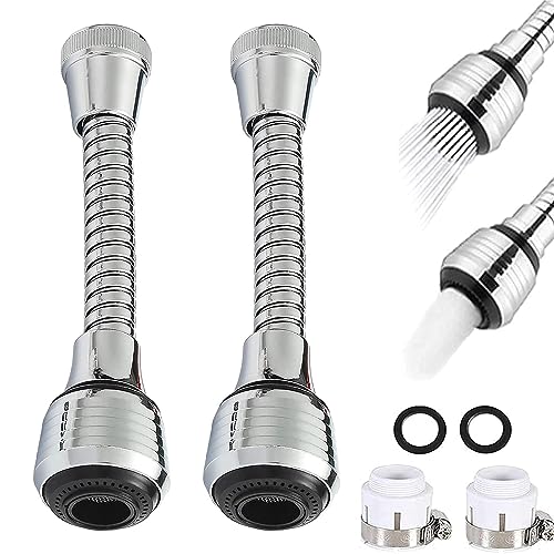 Ktnyl Y006-315 4-stück 360° drehbarer Wasserhahn Aufsatz, Wassersparender Wasserhahn, Universal Duschverlängerung, für Küche und Badezimmer, ABS Material, Galvanisiert Ktnyl Y006-315 4-stück 360° drehbarer Wasserhahn Aufsatz, Wassersparender Wasserhahn, Universal Duschverlängerung, für Küche und Badezimmer, ABS Material, Galvanisiert von Ktnyl