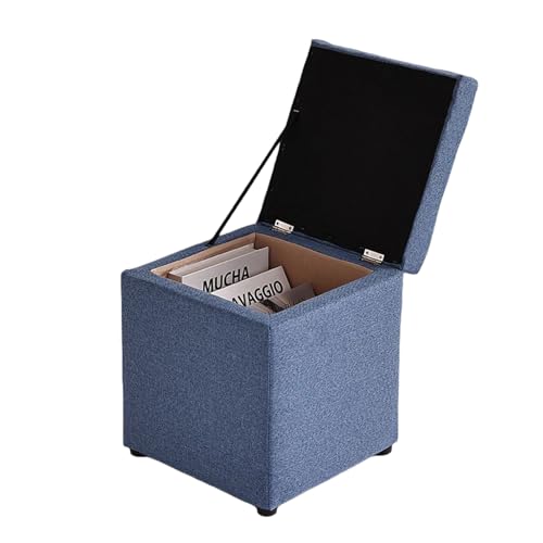 Ktrezs 11,8 -Zoll -Speicher -Ottomane Mit Würfeldesign, Fußstopps Und Osmanen Kleiner, Quadratischer Waschtischhocker Und Fußruhe -Ottoman Mit Aufbewahrung Für Wohnzimmer Blue Ktrezs 11,8 -Zoll -Speicher -Ottomane Mit Würfeldesign, Fußstopps Und Osmanen Kleiner, Quadratischer Waschtischhocker Und Fußruhe -Ottoman Mit Aufbewahrung Für Wohnzimmer Blue von Ktrezs