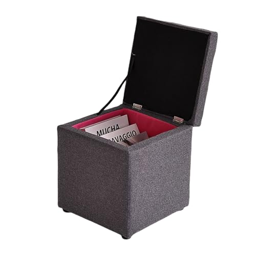 Ktrezs 11,8 -Zoll -Speicher -Ottomane Mit Würfeldesign, Fußstopps Und Osmanen Kleiner, Quadratischer Waschtischhocker Und Fußruhe -Ottoman Mit Aufbewahrung Für Wohnzimmer Dark Gray Ktrezs 11,8 -Zoll -Speicher -Ottomane Mit Würfeldesign, Fußstopps Und Osmanen Kleiner, Quadratischer Waschtischhocker Und Fußruhe -Ottoman Mit Aufbewahrung Für Wohnzimmer Dark Gray von Ktrezs