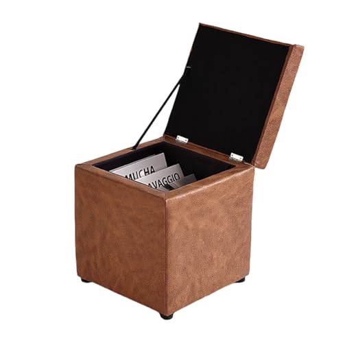 Ktrezs 11,8 -Zoll -Speicher -Ottomane Mit Würfeldesign, Fußstopps Und Osmanen Kleiner, Quadratischer Waschtischhocker Und Fußruhe -Ottoman Mit Aufbewahrung Für Wohnzimmer PU Coffee Ktrezs 11,8 -Zoll -Speicher -Ottomane Mit Würfeldesign, Fußstopps Und Osmanen Kleiner, Quadratischer Waschtischhocker Und Fußruhe -Ottoman Mit Aufbewahrung Für Wohnzimmer PU Coffee von Ktrezs