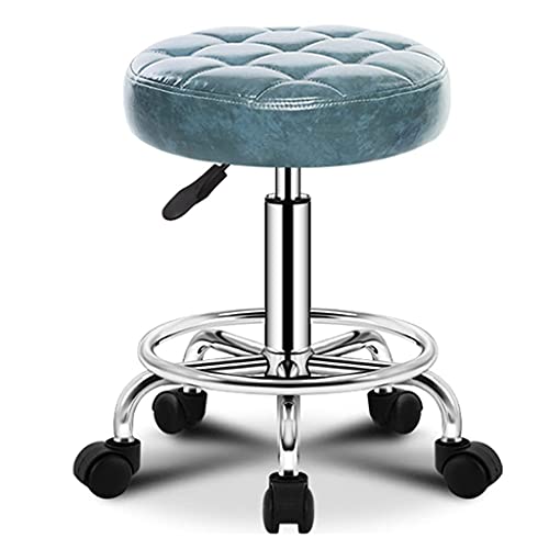 Ktrezs Heavy Duty Professional Drehschirmtuch Rollender Hocker Verstellbarer Höhenhydraulikhocker Mit Rädern Ergonomisch Dicker Leder -Sitzhocker -Stuhl Für Küchenentwicklu Blue Ktrezs Heavy Duty Professional Drehschirmtuch Rollender Hocker Verstellbarer Höhenhydraulikhocker Mit Rädern Ergonomisch Dicker Leder -Sitzhocker -Stuhl Für Küchenentwicklu Blue von Ktrezs