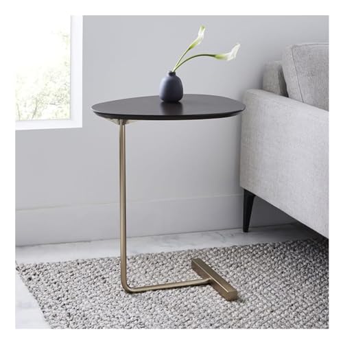 Ktrezs Kleiner Holz C Bodisch für Wohnzimmer und kleine Räume, ovaler C -Formtisch für Couch, Nachtständer für Schlafzimmer Holz, Tablett C -Form -Endtisch für Couch und Be Black Ktrezs Kleiner Holz C Bodisch für Wohnzimmer und kleine Räume, ovaler C -Formtisch für Couch, Nachtständer für Schlafzimmer Holz, Tablett C -Form -Endtisch für Couch und Be Black von Ktrezs