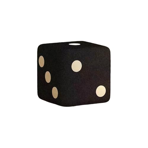 Ktrezs Kleiner Stuhlsitz Stuhl weiche Bequeme Schuhhocker, kreativer dekorativer Hocker Sofa Teehocker für Heim Wohnzimmer Wohnung Couch Eingangs Black-M von Ktrezs