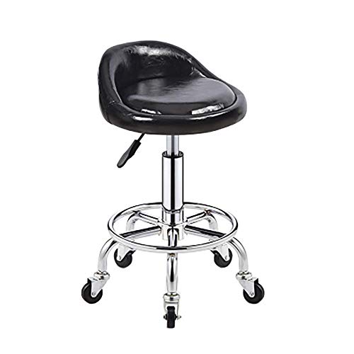 Ktrezs Low Rücken drehbar rollender Hockerhöhe verstellbar Moderne Runde Stuhl Sitz Büro Computer Schreibtisch Stuhl mit Rädern Zeichnen des Hockers für Shop Guitar Lab Tat Black Ktrezs Low Rücken drehbar rollender Hockerhöhe verstellbar Moderne Runde Stuhl Sitz Büro Computer Schreibtisch Stuhl mit Rädern Zeichnen des Hockers für Shop Guitar Lab Tat Black von Ktrezs