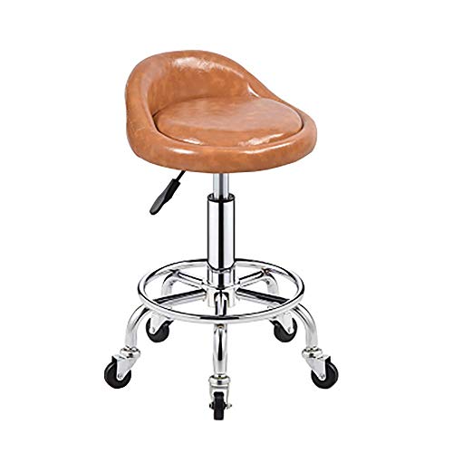Ktrezs Low Rücken drehbar rollender Hockerhöhe verstellbar Moderne Runde Stuhl Sitz Büro Computer Schreibtisch Stuhl mit Rädern Zeichnen des Hockers für Shop Guitar Lab Tat Brown Ktrezs Low Rücken drehbar rollender Hockerhöhe verstellbar Moderne Runde Stuhl Sitz Büro Computer Schreibtisch Stuhl mit Rädern Zeichnen des Hockers für Shop Guitar Lab Tat Brown von Ktrezs