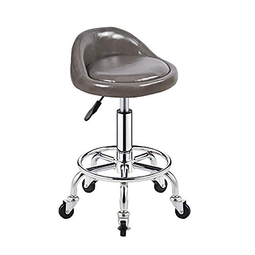 Ktrezs Low Rücken drehbar rollender Hockerhöhe verstellbar Moderne Runde Stuhl Sitz Büro Computer Schreibtisch Stuhl mit Rädern Zeichnen des Hockers für Shop Guitar Lab Tat Grey Ktrezs Low Rücken drehbar rollender Hockerhöhe verstellbar Moderne Runde Stuhl Sitz Büro Computer Schreibtisch Stuhl mit Rädern Zeichnen des Hockers für Shop Guitar Lab Tat Grey von Ktrezs