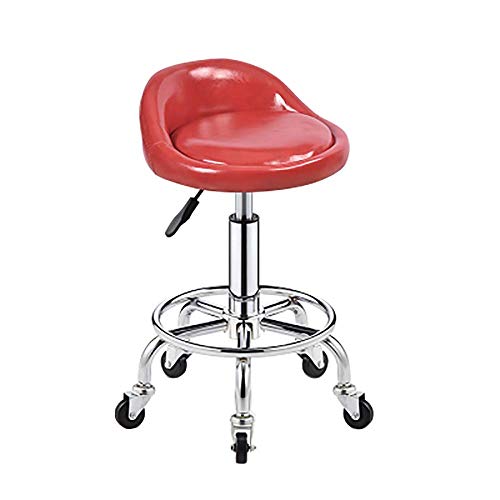 Ktrezs Low Rücken drehbar rollender Hockerhöhe verstellbar Moderne Runde Stuhl Sitz Büro Computer Schreibtisch Stuhl mit Rädern Zeichnen des Hockers für Shop Guitar Lab Tat red Ktrezs Low Rücken drehbar rollender Hockerhöhe verstellbar Moderne Runde Stuhl Sitz Büro Computer Schreibtisch Stuhl mit Rädern Zeichnen des Hockers für Shop Guitar Lab Tat red von Ktrezs