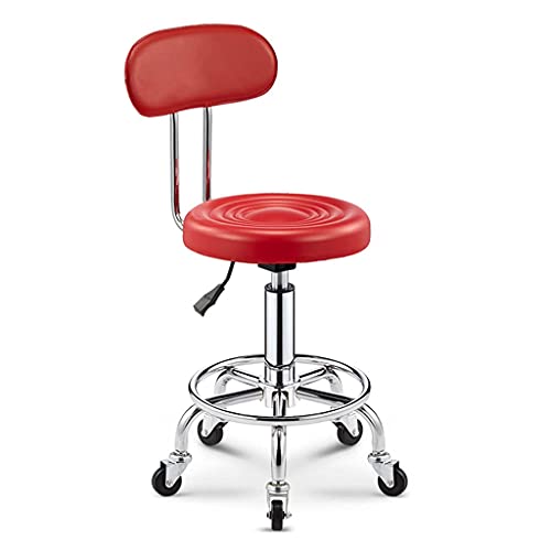Ktrezs PU Leder Moderner Rollhock Mit Niedriger Rückenhöhe Verstellbare Arbeit Salon Drafting Task Stuhl Mit Fußstütze Für Spa Tattoo Büro Drehbarer Stuhl red Ktrezs PU Leder Moderner Rollhock Mit Niedriger Rückenhöhe Verstellbare Arbeit Salon Drafting Task Stuhl Mit Fußstütze Für Spa Tattoo Büro Drehbarer Stuhl red von Ktrezs