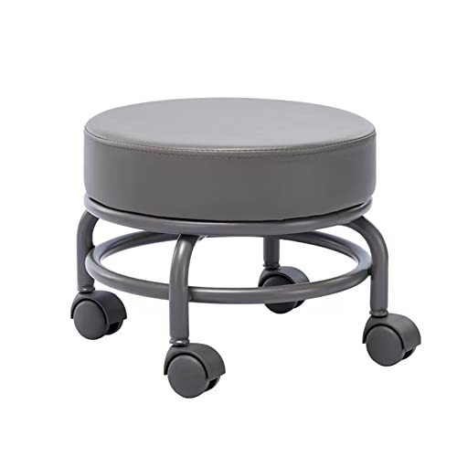Niedriger Rollhocker PU-Leder Kleiner Rollhocker mit Rädern Unterstützung Kurzer Rollensitz Stuhl 360° drehbar Robuster Pediküre Hocker für Zuhause Büro Garage Erwac W Niedriger Rollhocker PU-Leder Kleiner Rollhocker mit Rädern Unterstützung Kurzer Rollensitz Stuhl 360° drehbar Robuster Pediküre Hocker für Zuhause Büro Garage Erwac W von Ktrezs