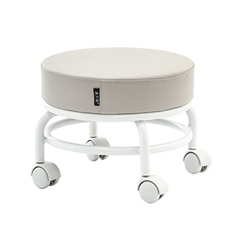 Niedriger Rollhocker PU-Leder Kleiner Rollhocker mit Rädern Unterstützung Kurzer Rollensitz Stuhl 360° drehbar Robuster Pediküre Hocker für Zuhause Büro Garage Erwac Z Niedriger Rollhocker PU-Leder Kleiner Rollhocker mit Rädern Unterstützung Kurzer Rollensitz Stuhl 360° drehbar Robuster Pediküre Hocker für Zuhause Büro Garage Erwac Z von Ktrezs