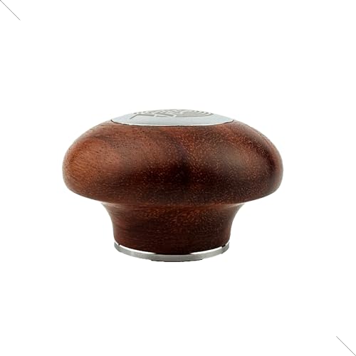 KuGuo The Force Tamper Optionaler Holz- oder Aluminiumgriff für Espresso-Manipulator (Holz, Rotbraun) von KuGuo