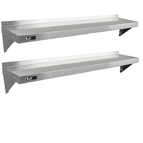 KuKoo Gastronomie Edelstahl Wandregal Küchenregal Wandbord Gastroregal Regal Hängeregal Gewürzregal mit Gratis 2 x Mikrofasertuch 1500mm x 300mm mit Gratis 2 x Mikrofasertuch KuKoo Gastronomie Edelstahl Wandregal Küchenregal Wandbord Gastroregal Regal Hängeregal Gewürzregal mit Gratis 2 x Mikrofasertuch 1500mm x 300mm mit Gratis 2 x Mikrofasertuch von KuKoo