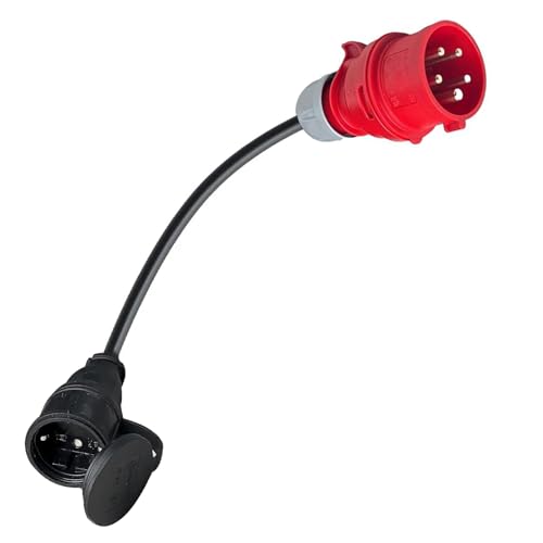 Adapterkabel Starkstrom Stecker auf CEE Kupplung Adaper Wohnwagen Wohnmobil Caravan, 5-Polig 230V 16A Starkstrom Stecker, Elektroauto Adapter Anschlusskabel mit Stecker Adapterkabel Starkstrom Stecker auf CEE Kupplung Adaper Wohnwagen Wohnmobil Caravan, 5-Polig 230V 16A Starkstrom Stecker, Elektroauto Adapter Anschlusskabel mit Stecker von Kuabiz