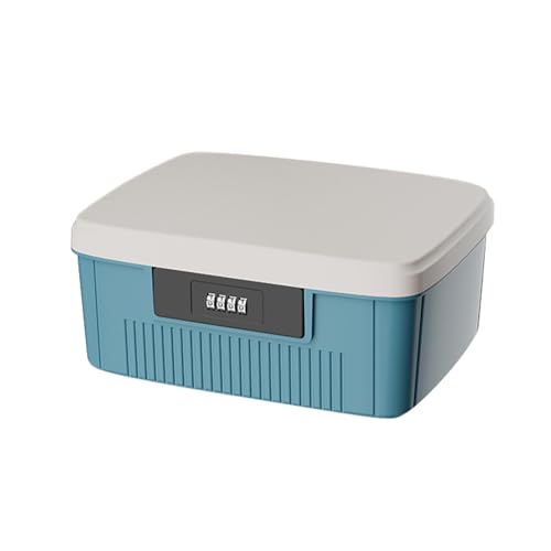 Kuabiz Medikamenten Aufbewahrung mit Zahlenschloss, Tragbare Medikamentenkoffer Doppellagig Medikamentenbox Klein Medizinkoffer, Hausapotheke,Medicine Box Medizin Apothekenbox von Kuabiz