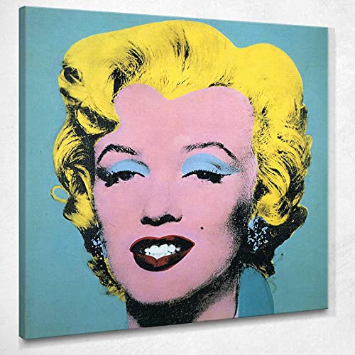 Marilyn Monroe 9 1967 Andy Warhol Kunstdruck auf Leinwand Aw84 von hoher Qualität, hergestellt in Italien, 50 x 50 cm von Kuader