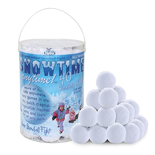 40 Stück 7 cm künstliche Schneebälle gefälschte Schneebälle für Kinder drinnen und draußen Spielzeug Schneebälle zum Werfen von Schneeball Kampf Spiel von Kuashidai