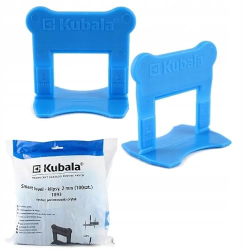 KUBALA NIVELLIERUNGSSYSTEM FÜR 3-16 mm DICKE FLIESEN SMART LEVEL CLIPS erhöhen die Arbeitspräzision (100, 2mm) von Kubala