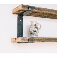 Regalhalterung - 5 cm Breite Hochleistungsmetallregalhalterung, Diy-Regalhalterung, Doppelregalhalterung, Industrielle Regalhalterung, Modernes Regal von KubieSteelco