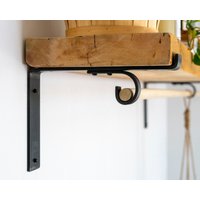 Schrankstange Regalhalterung, Regal Und Stangenhalterung Offen, Schwere Ausführung, Diy-Regalhalterung, Schrankhalterung, Industrielles, Rustikales Schrankstange Regalhalterung, Regal Und Stangenhalterung Offen, Schwere Ausführung, Diy-Regalhalterung, Schrankhalterung, Industrielles, Rustikales von KubieSteelco