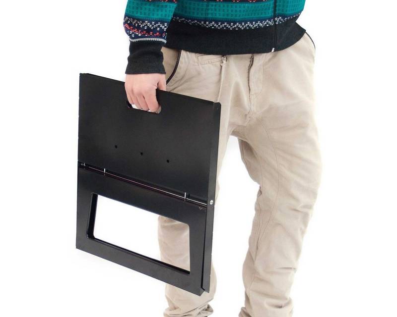 Kubista Standgrill Klappgrill Faltbarer Notebook, BBQ Grill Reisegrill Campinggrill von Kubista