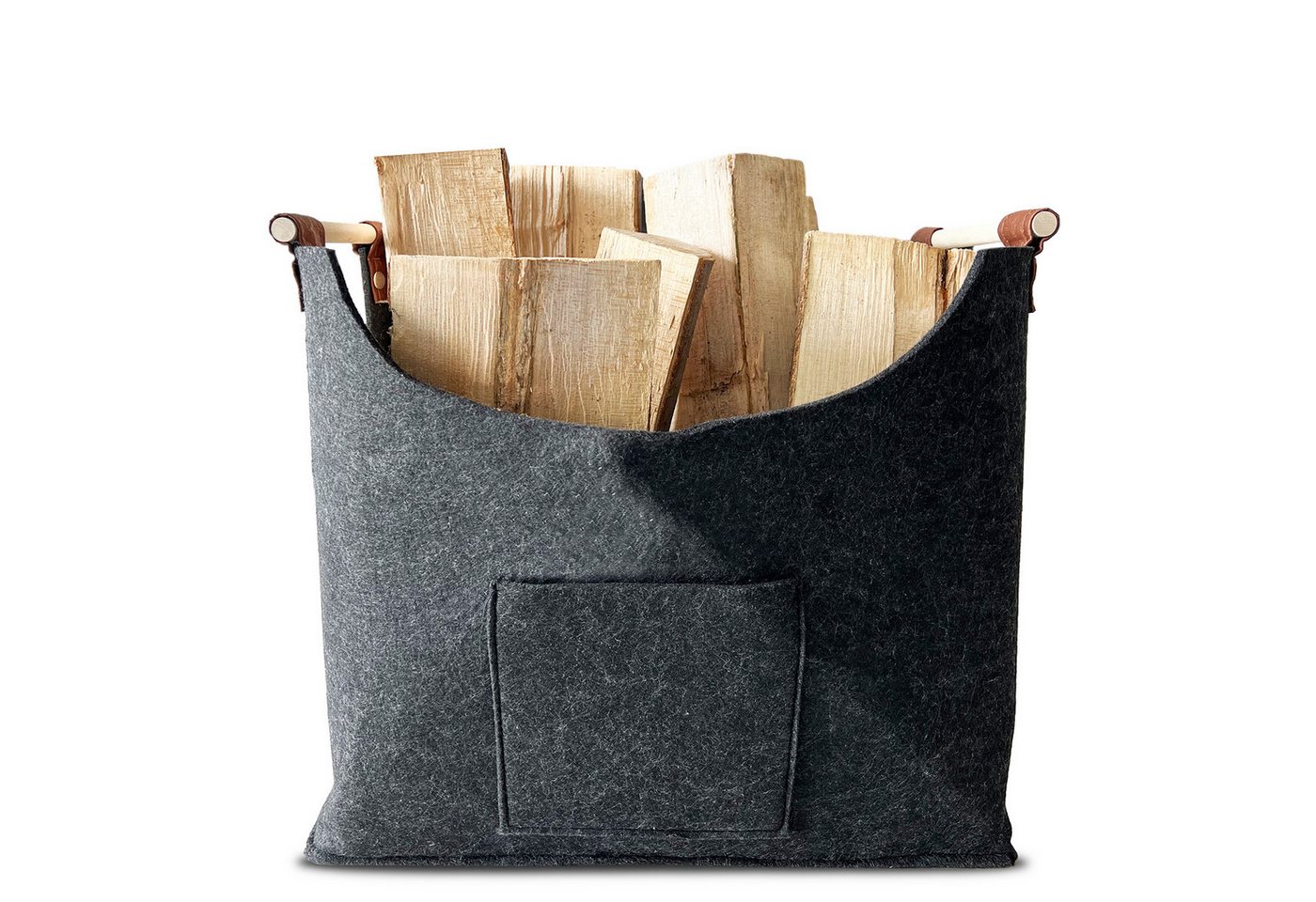 Kubus Allzweckkorb Filztasche Veritas, Verstärkter Griff, Faltbar, Kaminholztasche, Einkaufstasche Kubus Allzweckkorb Filztasche Veritas, Verstärkter Griff, Faltbar, Kaminholztasche, Einkaufstasche von Kubus