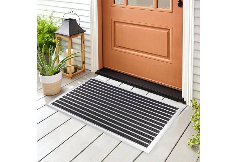 Kubus Fußmatte Jumba, Aluminium-Türmatte in verschiedenen Ausführungen, umlaufende Anlaufkante Kubus Fußmatte Jumba, Aluminium-Türmatte in verschiedenen Ausführungen, umlaufende Anlaufkante von Kubus