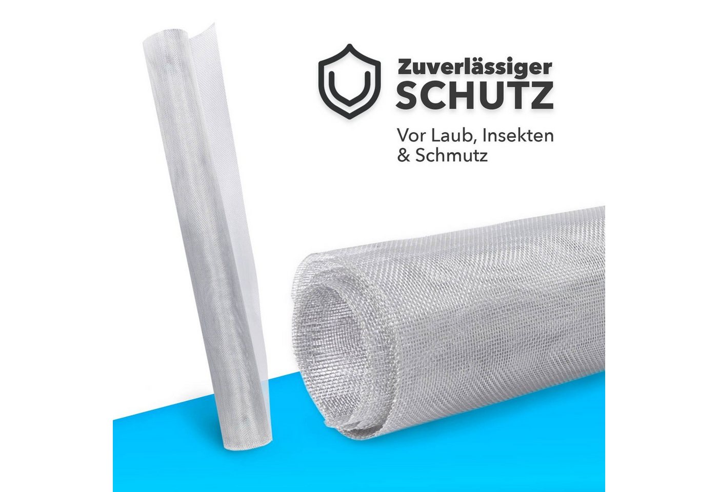 Kubus Lichtschachtabdeckung Schutzgitter für Kellerschächte, 120 x 60 cm, Lichtdurchlässiges Gewebe von Kubus