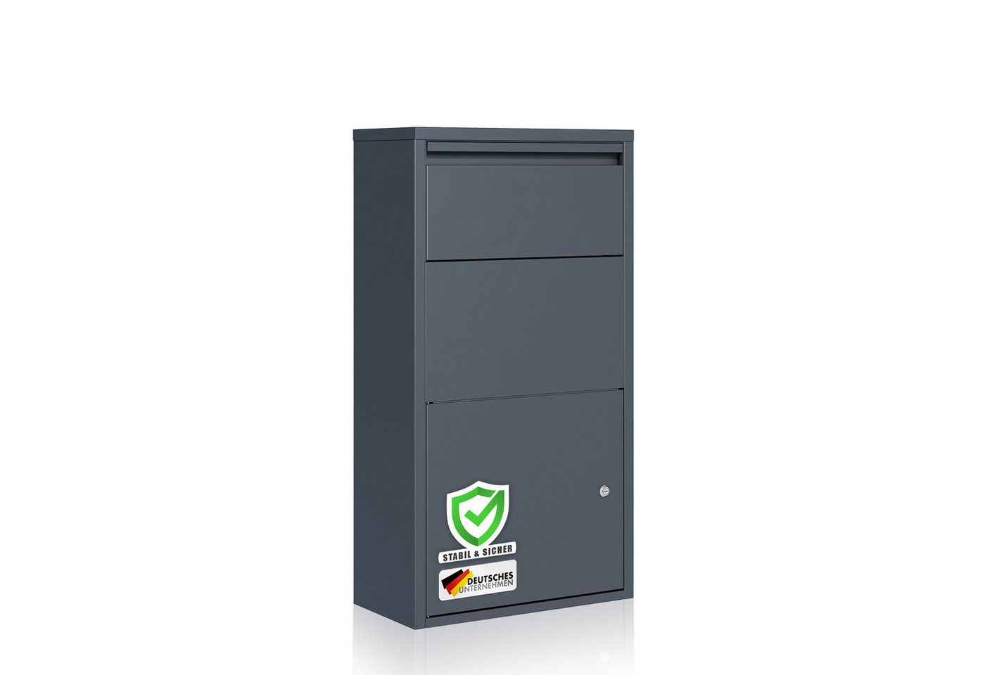 Kubus Paketbox Adrien, Sicherer Paketkasten mit cleverem Klappensystem, Witterungsbeständig und schnell montiert Kubus Paketbox Adrien, Sicherer Paketkasten mit cleverem Klappensystem, Witterungsbeständig und schnell montiert von Kubus