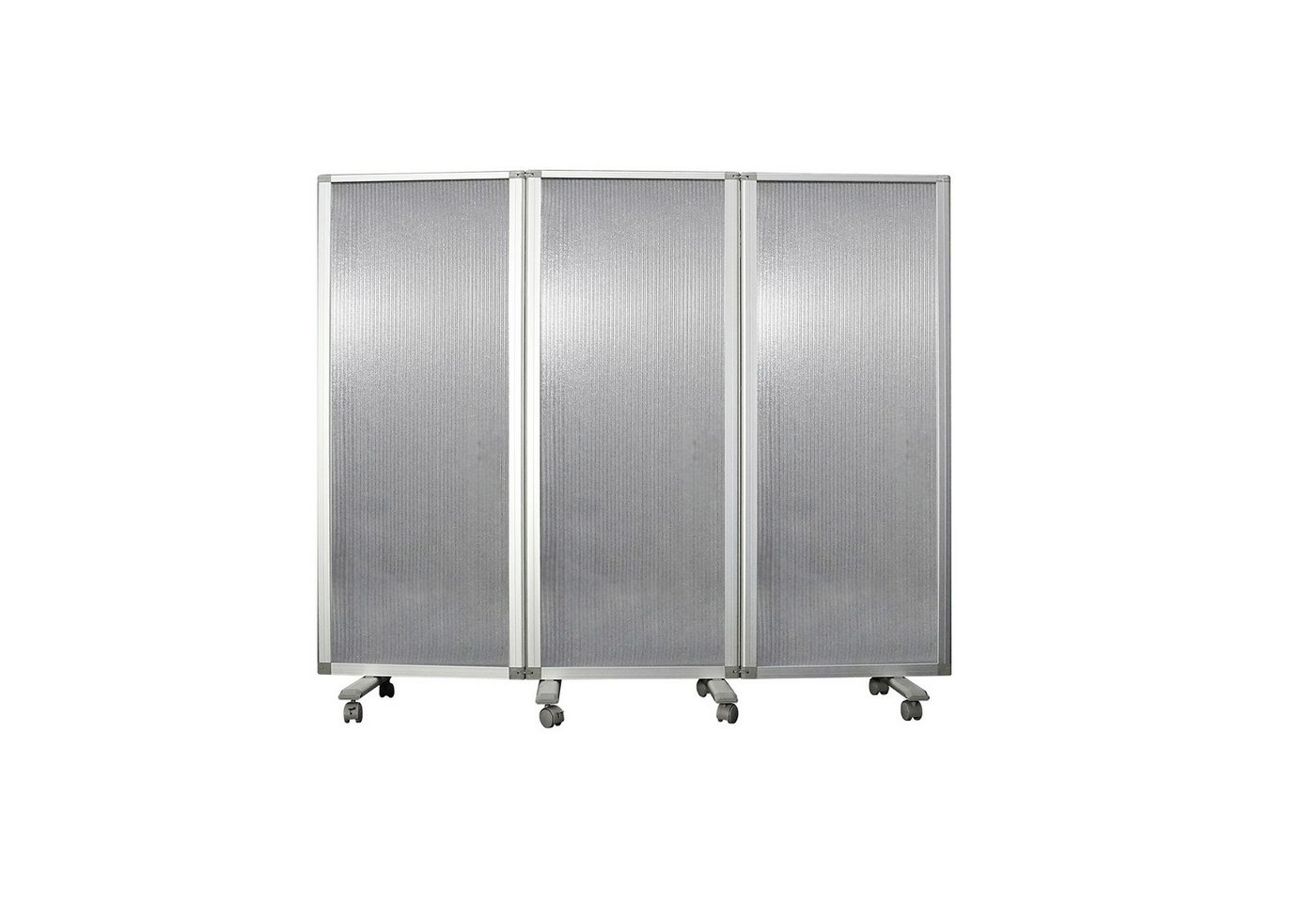 Kubus Paravent Doppelseitige Trennwand, Rahmen aus Aluminium (3 St), Verschiedene Ausführungen von Kubus