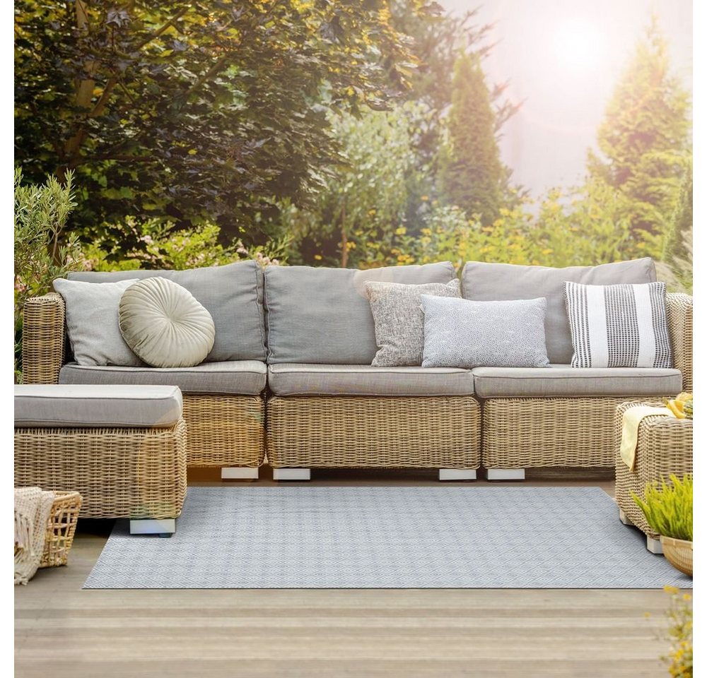 Outdoorteppich Design Alba, als Läufer, Teppich oder Bodenbelag, Karat, rechteckig, für Innen- & Außenbereiche geeignet von Karat