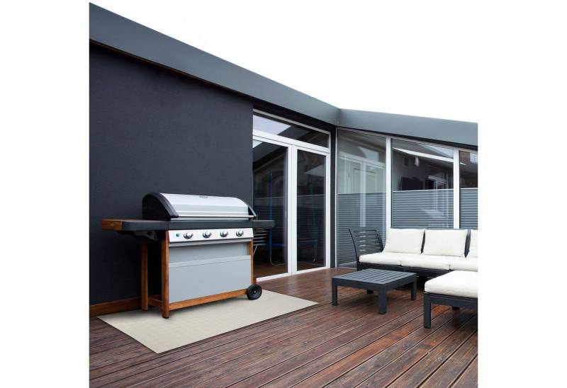 Karat Outdoorteppich Design Lucera, als Läufer, Teppich oder Bodenbelag, rechteckig, für Innen- & Außenbereiche geeignet von Karat