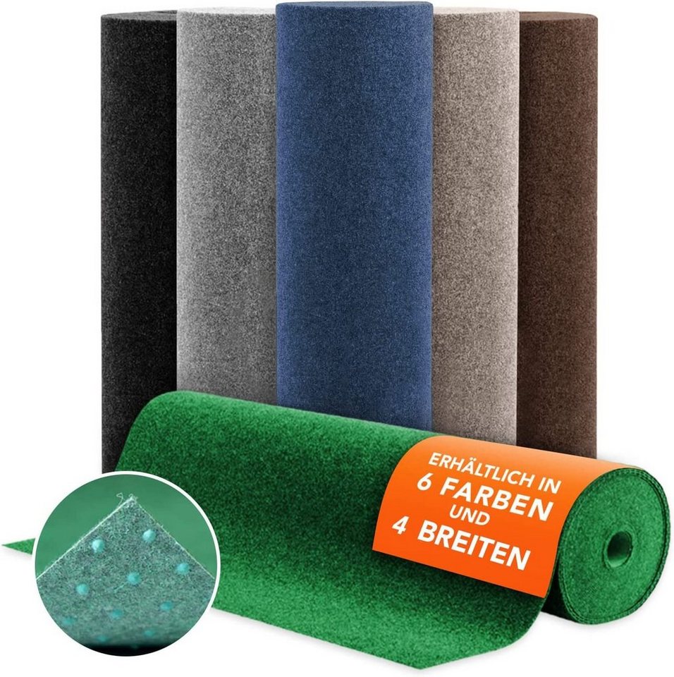 Karat Rasenteppich Brilliant Pro Schwarz, Kunstrasen, verschiedene Größen, Höhe: 4 mm von Karat