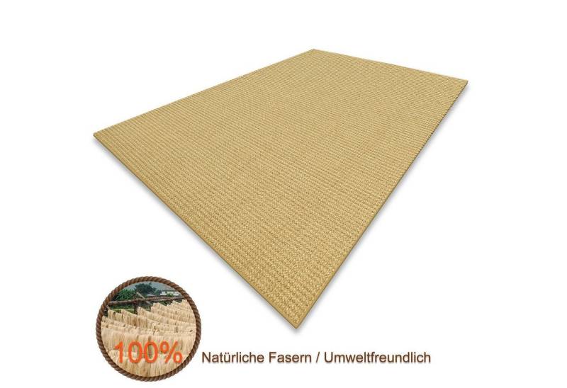 Sisalteppich Peru Natur, Teppich in verschiedenen Größen, Teppichläufer, Karat, Eckig, Höhe: 6 mm, Eckig von Karat