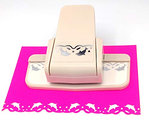 Kucaa Handgefertigter Scrapbooking Randlocher ausgefallener Randlocher Delfine Design DIY Papierschneider(Delfine) von Kucaa