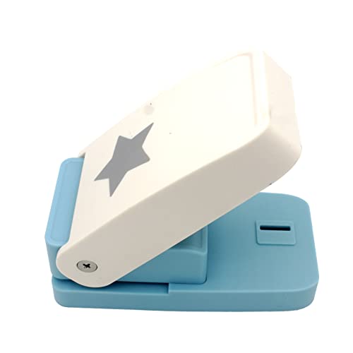 Kucaa Handgemachter Stanzer für Scrapbooking 38 mm Größe Craft-Hebelstanze Mini Phantasie Locher(Sternenform) von Kucaa