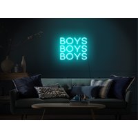 Jungen Neon Schild, Jungen Led Lichtschild, Jungen Zeichen, Jungen Wand Dekor, Jungen Wandkunst, Neon Schild Schlafzimmer von KudetaStore