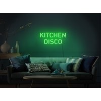 Küchen Disco Schild, Kitchen Neon Led Neon Schild, Kitchen Leuchtschild, Disco Schild, Neon Schild Wanddeko von KudetaStore