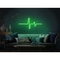 Pulse Neon Zeichen, Puls Led Schild, Pulse Lichtschild, Pulse Wand Dekor, Pulse Wall Art, Neon Schild Wanddeko, Neon Lichtschild Für von KudetaStore