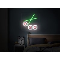 Sushi-Leuchtreklame, Sushi-Led-Schild, Sushi-Wanddekor, Japan-Leuchtreklame, Japan-Led-Schild, Restaurant-Leuchtreklame, Led-Neonschild von KudetaStore